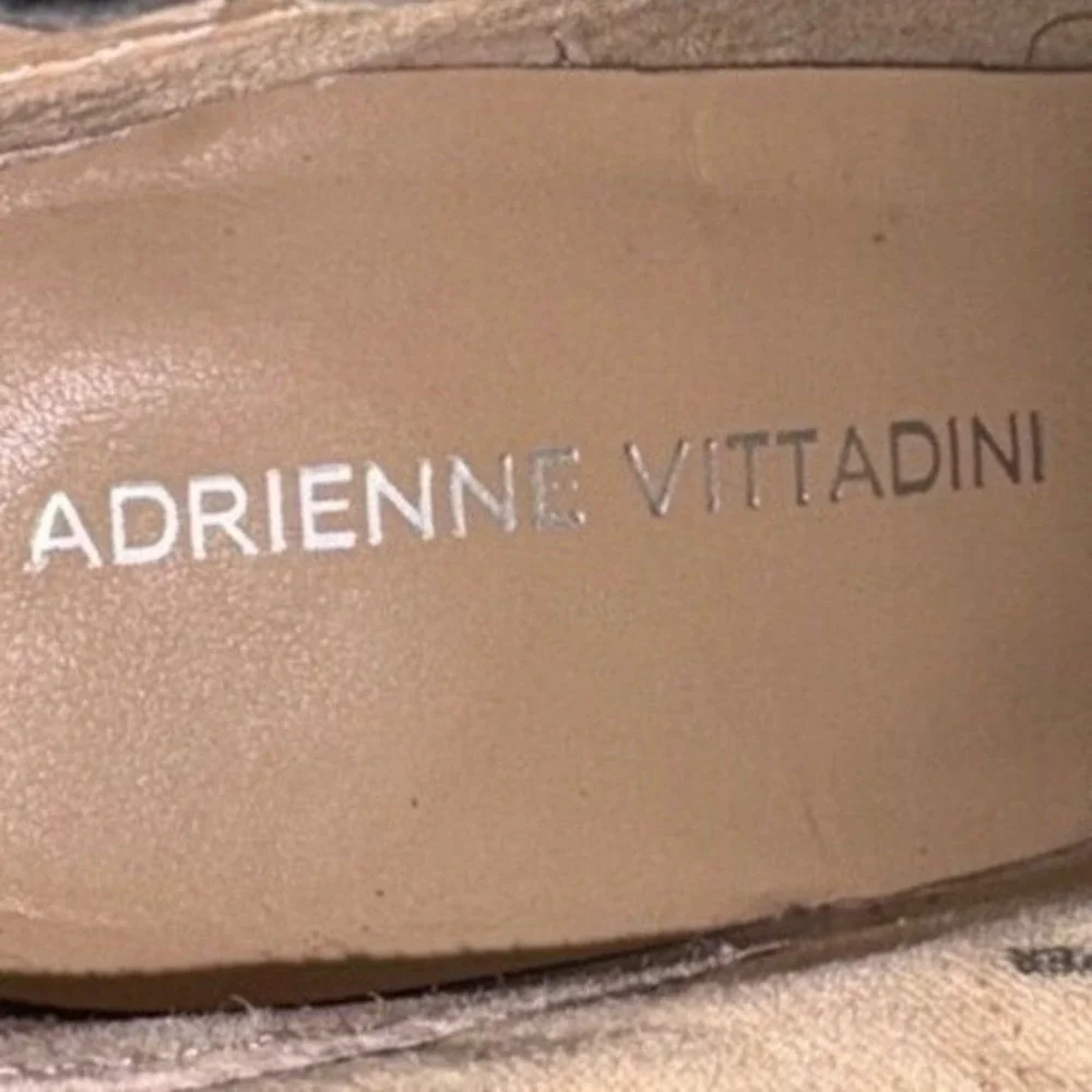 Adrienne Vittadini Sarah Leopard Calf Hair Wedge Booties‎ Women 7.5 Pointed Toe